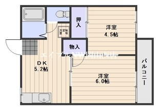 コーポハピネスＡ棟の物件間取画像